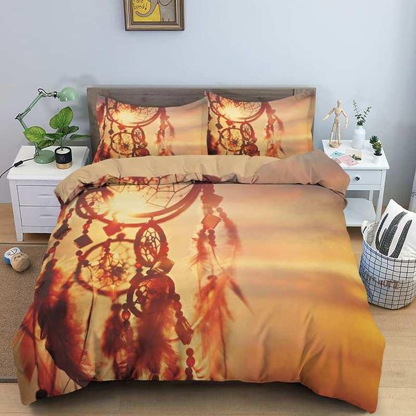 

bedding sets 3d hd printing dreamcatcher design 2//3pcs bed duvet cover quilt set