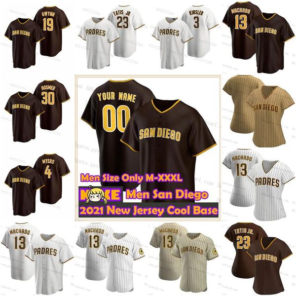 

23 fernando tatis jr. san diego baseball jersey 13 manny machado tony gwynn eric hosmer wil meyers trevor hoffman custom yu darvish jerseys, Blue;black