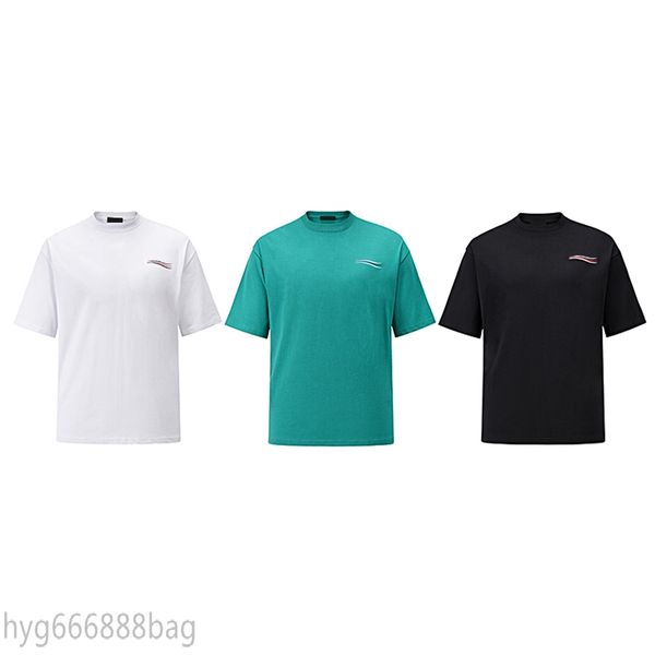

2022ss designer t shirt summer short sleeve waves tee men women lovers luxury t-shirts fashion senior pure cotton size s-2xl kc, White;black