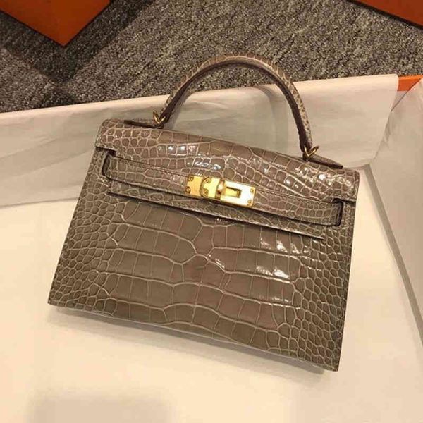 

handbags women luxury classic crocodile leather kelys mini 2022 herme bag second generation portable single shoulder diagonal