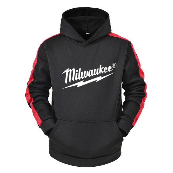 

men's hoodies & sweatshirts spring and autumn casual patchwork sweater fashion hoodie cotton personalized letter printing version, Black