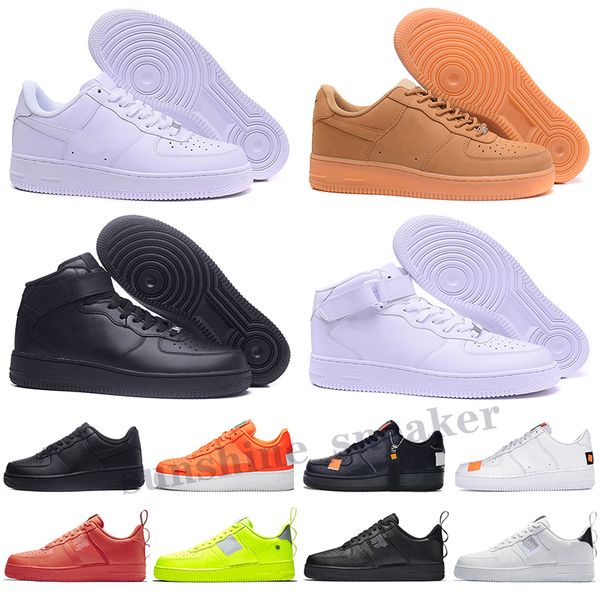

men low skateboard shoes one 1 high women all white black red leather trainer sneaker