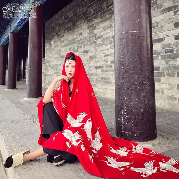 

scarves 2021 scarf chinese elements long shawls for women summer beach towel ladies travel dresses 190cmx140cm, Blue;gray