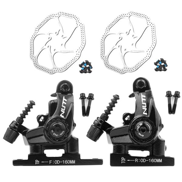 

tools numtb road bike disc brake caliper double mechanical line pull flat front rear clamp set 160mm hs1 rotor disk bicycle parts