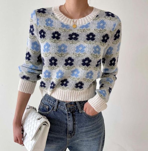 

women's sweaters korean chic early autumn french gentle sweet., White;black