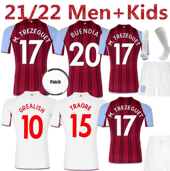 

21 22 grealish watkins buendÃ­a soccer jerseys 2021 2022 home mcginn aston el ghazi maillots de foot wesley villa douglas luiz mings konsa me, Black;yellow