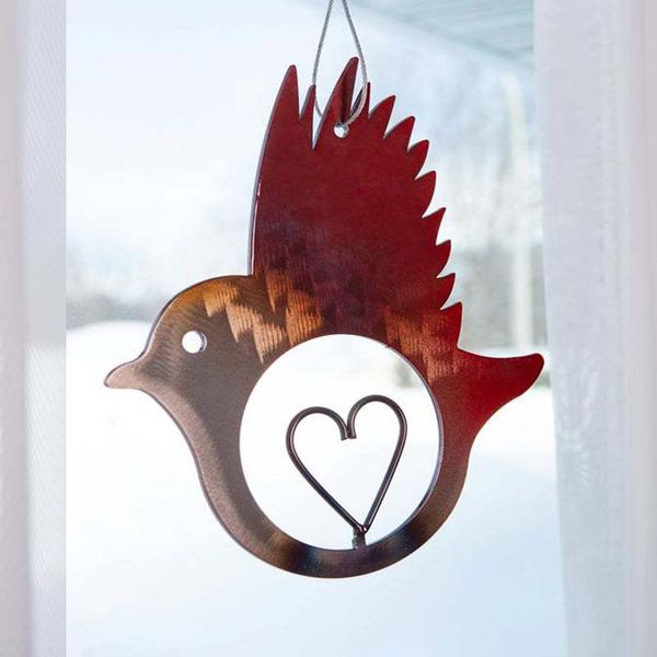

decorative objects & figurines love iron bird pendant handmade crafts hanging ornament for home window courtyard decoration creative gifts l