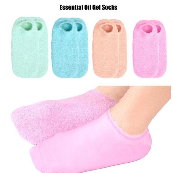 

socks & hosiery moisturizing spa gel pedicure soften repairing cracked skin feet care essential oil anti cracking, Black;white
