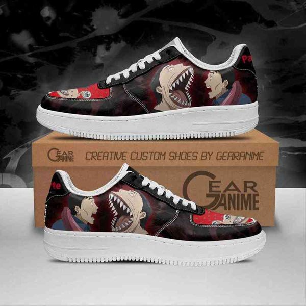 

diy anime shoes parasyte custom sneakers casual running sport walking lightweight tennis, Black