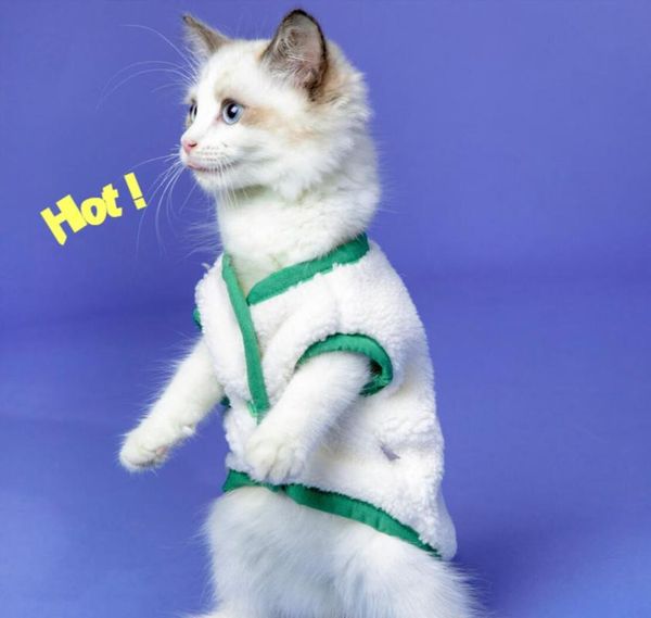 

cat costumes clothes winter hooded knit sweater for