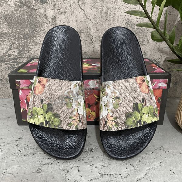 

[with box] women men slides summer slippers beach indoor flat sandals flip flop spike sandal eur 36-46, Black
