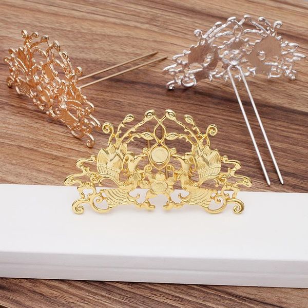 

metal hair accessories comb jewelry making for diy handmade ,trendy vintage classic supplies clips & barrettes, Golden;silver