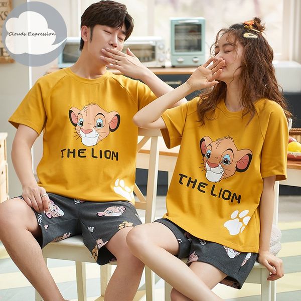 

2021summer knitted cotton pajamas set women pyjamas womens sleep&lounge pijama mujer homewear 3xl couple night suits home fashion, Black;red