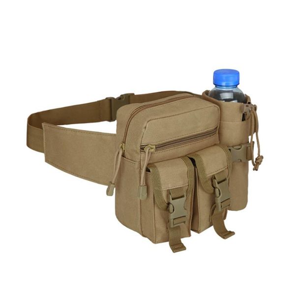 

travel water bottle waist bag casual adjustable 600d nylon material military bags