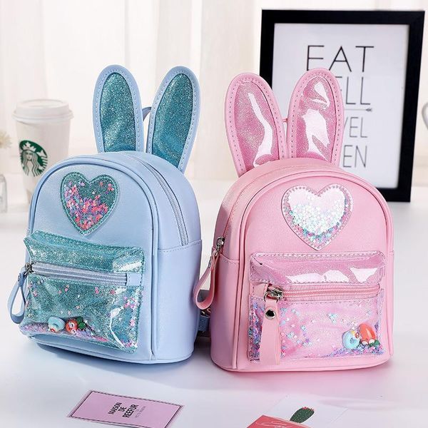 

children small backpack purse school bags cute leather for kids girl princess bag back pack mochila feminina