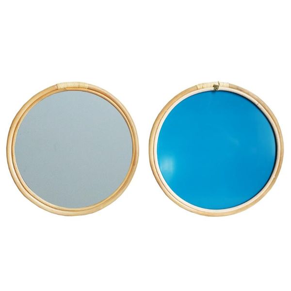 

mirrors rattan circle wall mirror 16 inch round dressing makeup for entryways washrooms living rooms bathroom