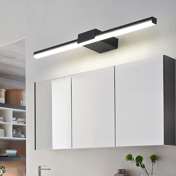 

wall lamp modern black mirror bathroom simple wash table toilet nordic vanity special cabinet