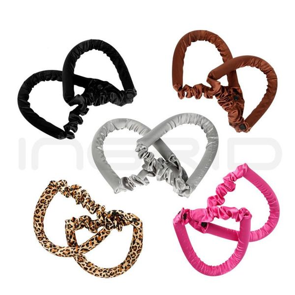 

hair clips heatless curling rod headband lazy curler silk ribbon make curly