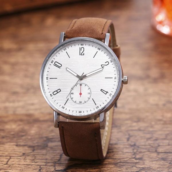 

wristwatches simple style white leather watches women fashion watch minimalist ladies casual wrist female quartz clock 2021, Slivery;brown