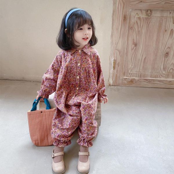 

jumpsuits toddler kids pants for baby girl floral pattern children casual trousers girls clothing, Blue