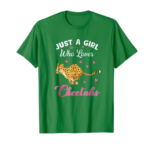 

just a girl who loves cheetahs t shirt, White;black