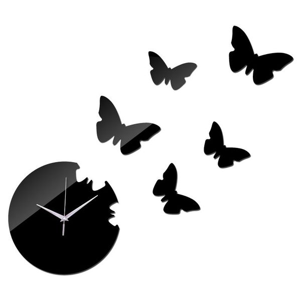 

wall stickers clock safe modern home decor diy crystal real mirror clocks living room kids art watch