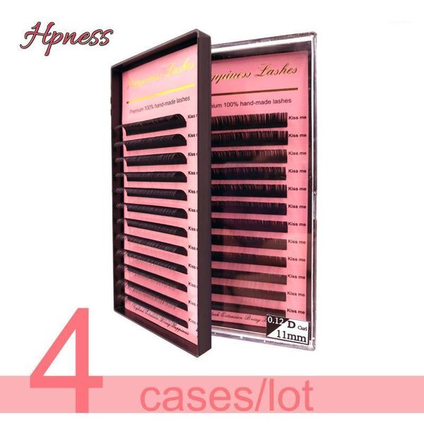 

lash extension classic mink silk volume lashes 4 trays/lot 3d individual beauty tools 4cases/lot1