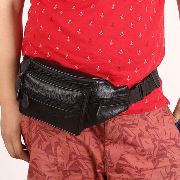 

men waist bag pu leather packs casual travel phone coin purse over shoulder bags fa$b women