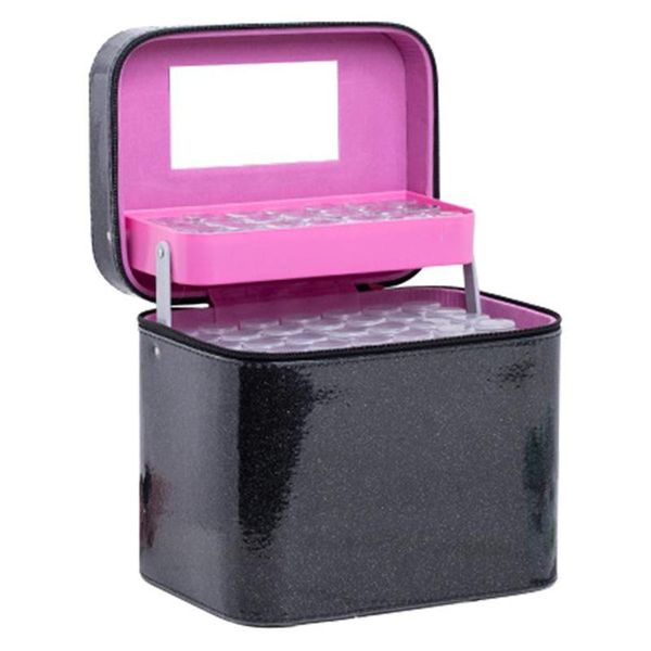 

126-pack portable suitcase essential oil bottle storage bag manicure fragile cosmetic organizer bags & cases