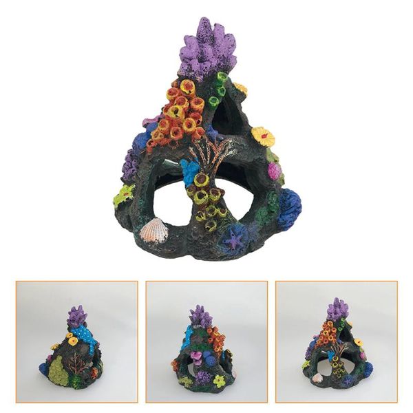 

decorations 1pc stylish cave decor pretty aquarium coral practical ornament