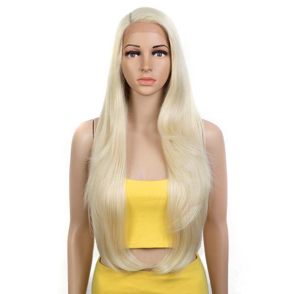 

synthetic wigs nature wig cosplay lace straight hair 28 inch ombre blonde for black women high temperature fiber