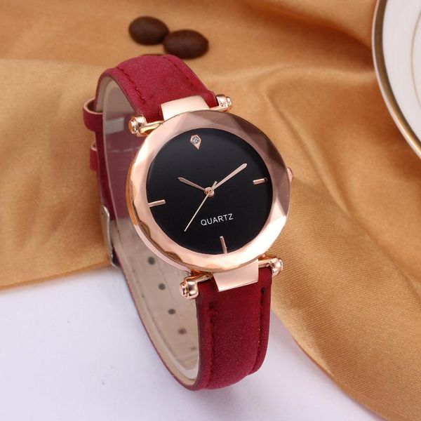 

fashion retro design women's luxury leather band analog quartz wrist watch ladies women clock zegarek damski wristwatches, Slivery;brown