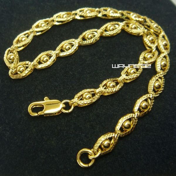 

charm bracelets b165- women gold tone bracelet in 21cm long, Golden;silver