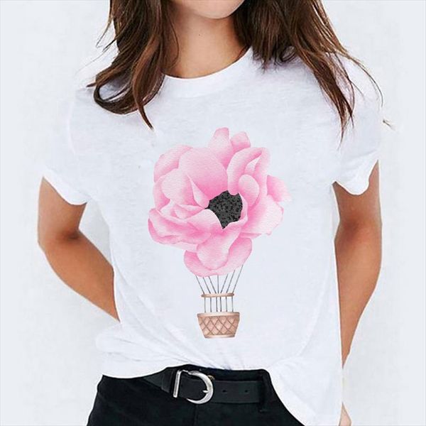 

lady and women cartoon men t shirts flower floral love short sleeve ladies print womens graphic shirt female tee, White;black