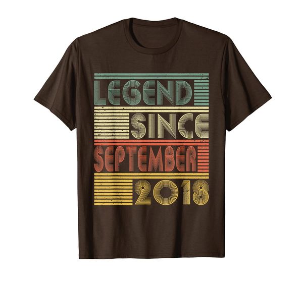 

1st bday gift t-shirt legend since september 2018 1 year old, White;black