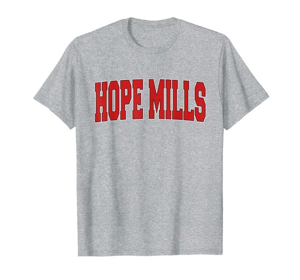 

hope mills nc north carolina varsity style usa vintage sport t-shirt, White;black
