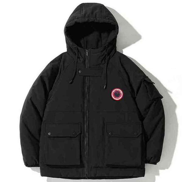 

Canadian Goode Thick Warm Down Jacket Gooses Casual Hoodie, Autumn And Winter Clothing, New In 2021, Black