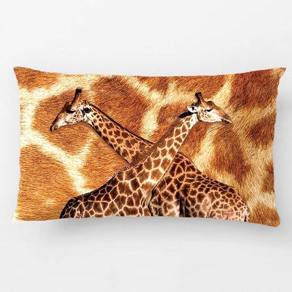 

two giraffes cross togather pillows options wedding decorative cushion cover pillow case customize gift for sofa seat pillowcase cushion/dec