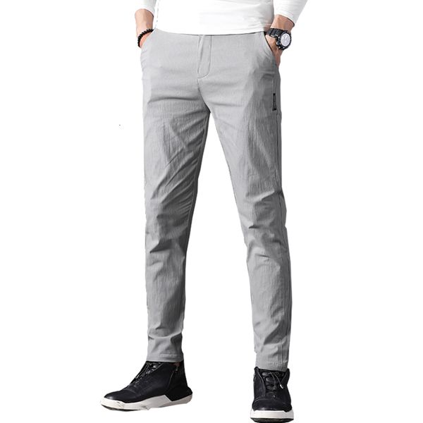 

-autumn style male business pants classic men straight line total fashion length pant abz410 breath, Black