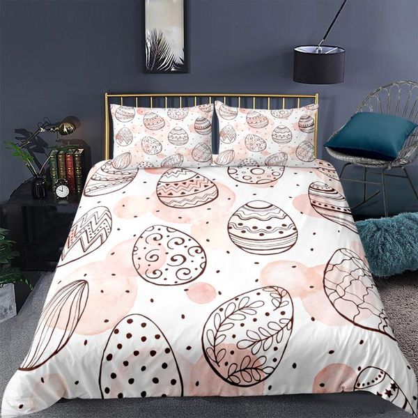 

bedding sets 3d /egg printed duvet cover pillowcase happy easter soft home textiles  king size comforter bed