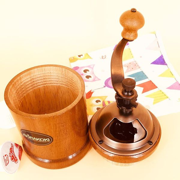 

manual coffee grinders hand-grinding and hand-punching utensilsretro solid wood grinder portable adjustable bean grind mill
