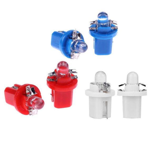 

downlights 10pcs/lot multi color t5 b8.5d b8.5 smd led car light automobiles light-emitting diode instrument dashboard bulbs dc 12 v
