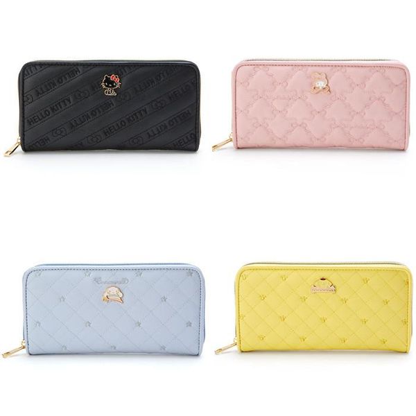 

cartoon girls kids woman pu long wallets for children purse, White