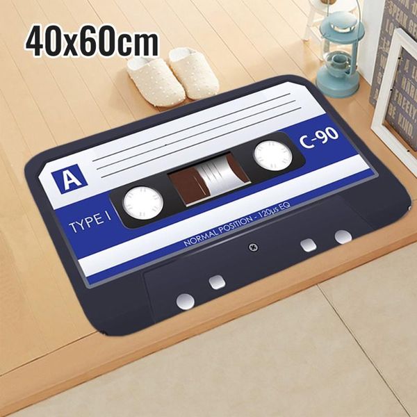 

flannel mat vintage tape non-slip kitchen door home floor rug carpet 40x60cm color water absorption sofa memory foam bath mats