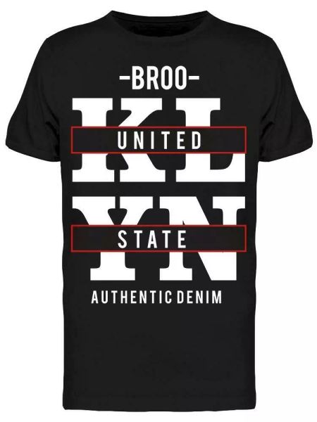 

united state littering design tee men's -image by shutterstock, White;black