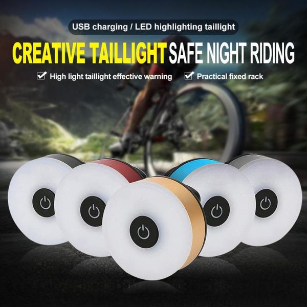 

cycling lights bicycle tail usb charging multi-mode high-brightness warning light mountain road bike headlight mtb