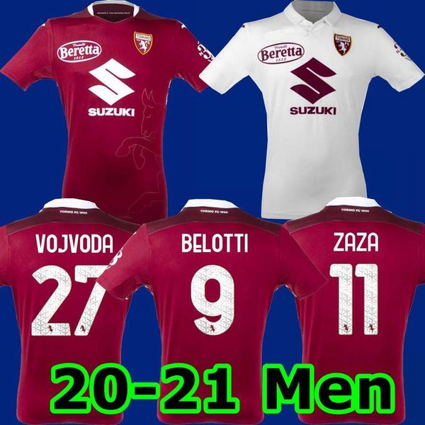 

20 21 torino fc maglia da calcio turin belotti izzo falque nkoulou 2020 2021 soccer jerseys home maillot de football kit shirt, Black