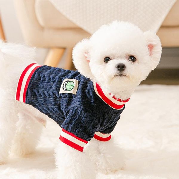 

cat costumes pet clothes sweater for small dog college style twist knit medium cats autumn winter outfits