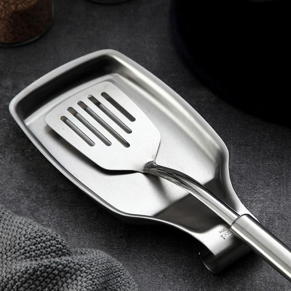 

kitchen storage & organization spoon rack spatula holder tray stainless steel soup ladle holding hyd88