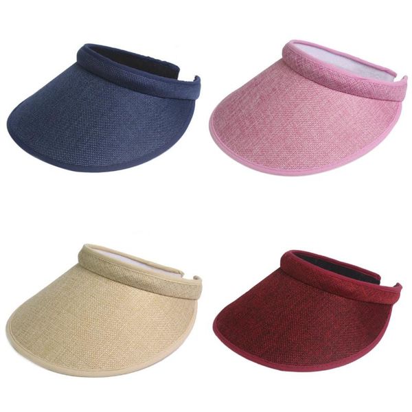 

wide brim hats summer beach sun visor ladies straw hat cap girl kids women caps chapeu paille femme sunhat for, Blue;gray